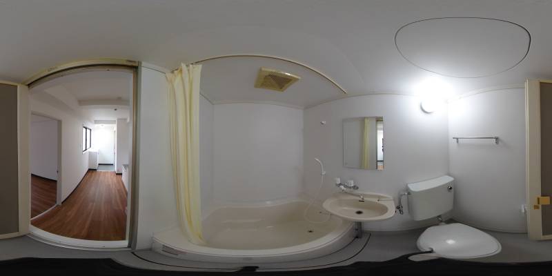 パノラマ画像バスルーム