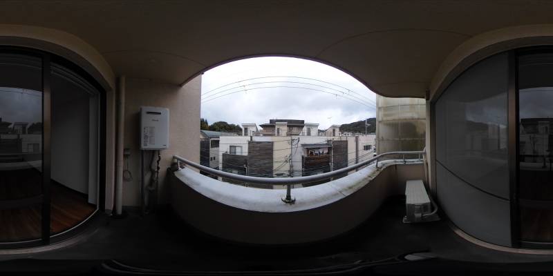 パノラマ画像バルコニー