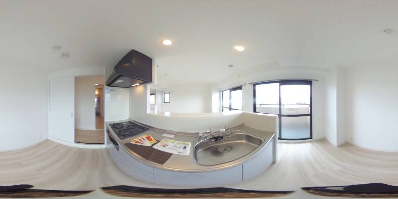 パノラマ画像キッチン