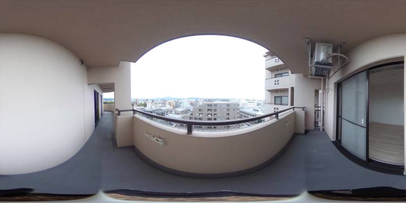 パノラマ画像バルコニー