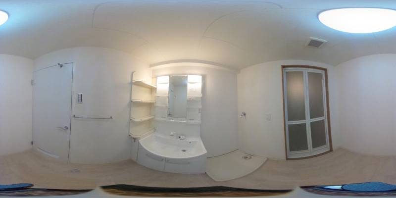 パノラマ画像洗面所