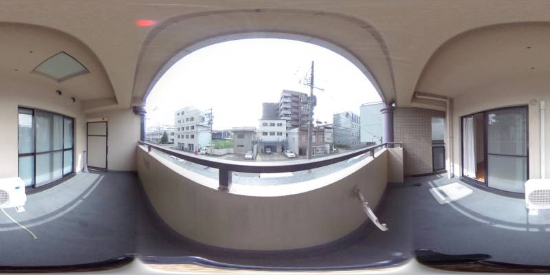 パノラマ画像バルコニー