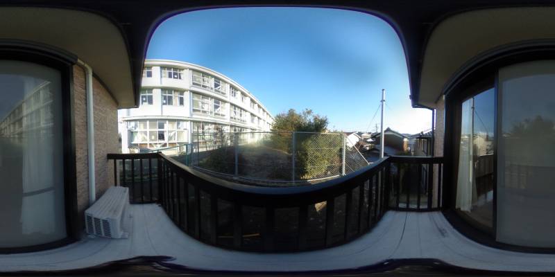 パノラマ画像バルコニー