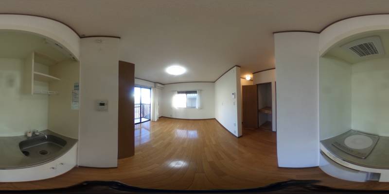 パノラマ画像キッチン