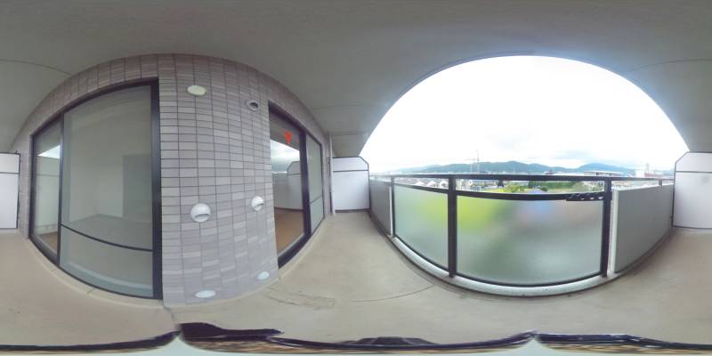 パノラマ画像バルコニー