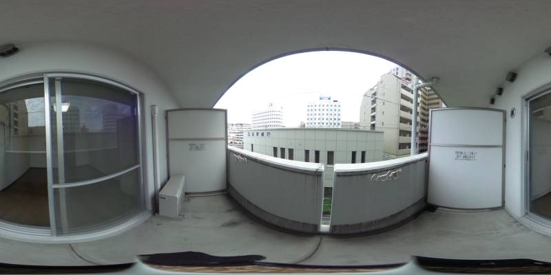 パノラマ画像バルコニー