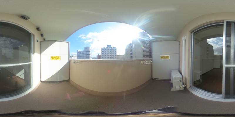 パノラマ画像バルコニー