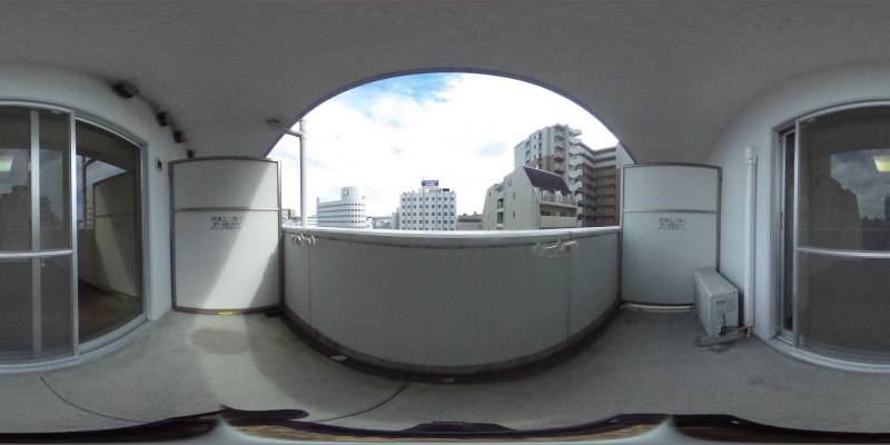 パノラマ画像バルコニー