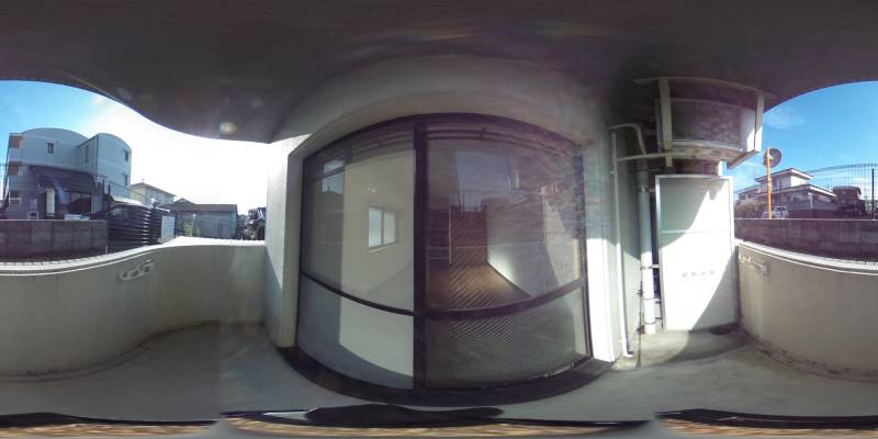 パノラマ画像バルコニー