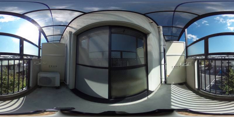 パノラマ画像バルコニー