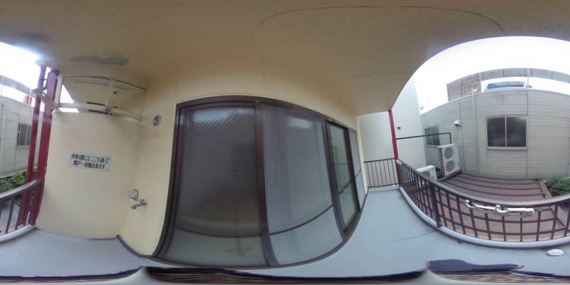 パノラマ画像バルコニー