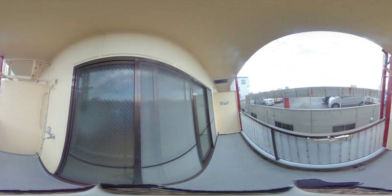 パノラマ画像バルコニー