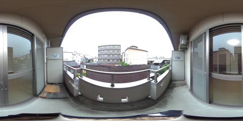 パノラマ画像バルコニー