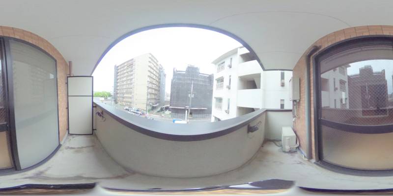 パノラマ画像バルコニー