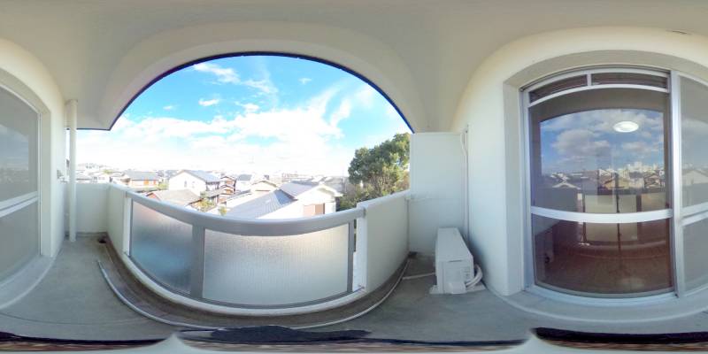 パノラマ画像バルコニー