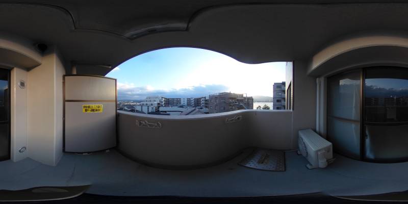 パノラマ画像バルコニー