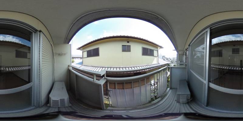 パノラマ画像バルコニー