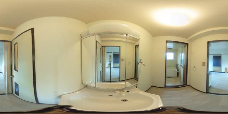 パノラマ画像洗面所