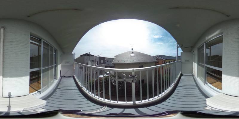 パノラマ画像バルコニー