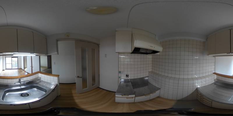 パノラマ画像キッチン