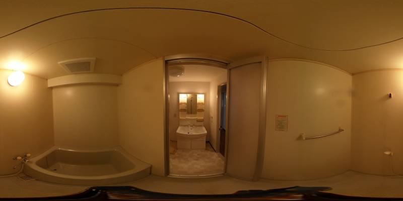 パノラマ画像バスルーム