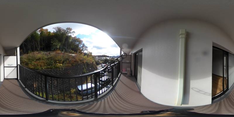 パノラマ画像バルコニー