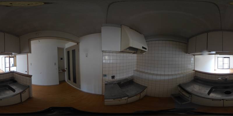 パノラマ画像キッチン