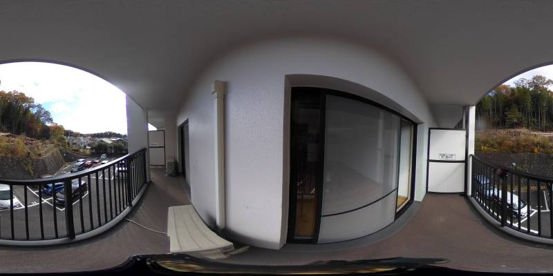 パノラマ画像バルコニー