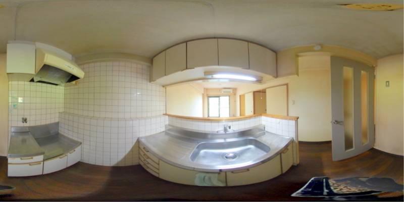 パノラマ画像キッチン