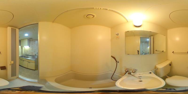 パノラマ画像バスルーム