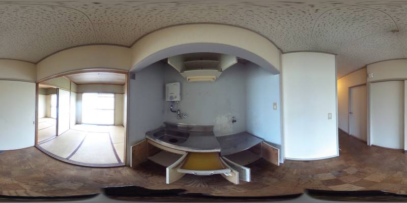 パノラマ画像キッチン