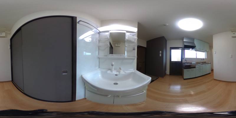 パノラマ画像洗面所
