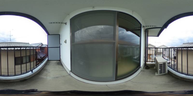 パノラマ画像バルコニー