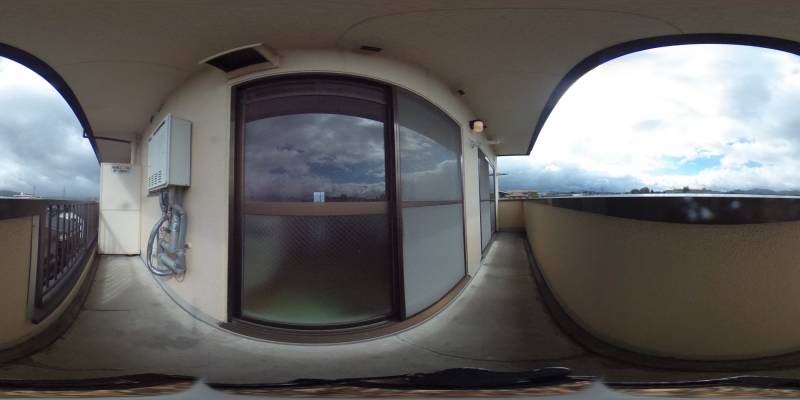 パノラマ画像バルコニー