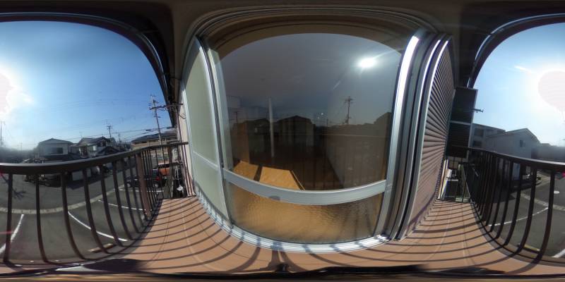 パノラマ画像バルコニー