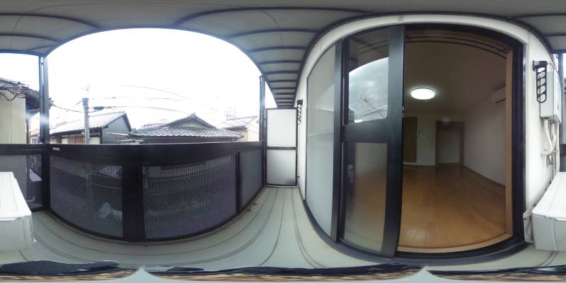 パノラマ画像バルコニー