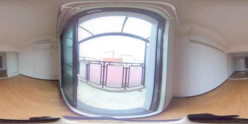 パノラマ画像バルコニー