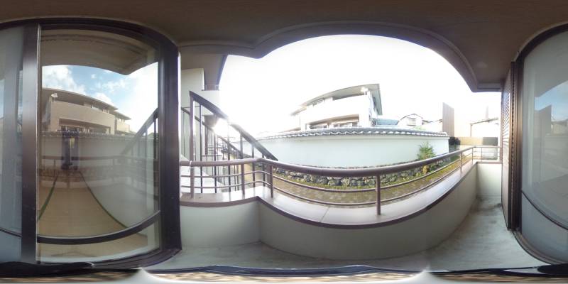 パノラマ画像バルコニー