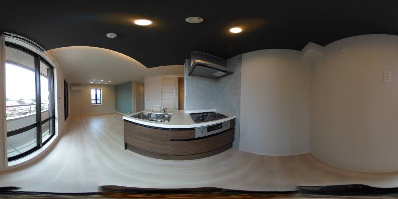 パノラマ画像キッチン