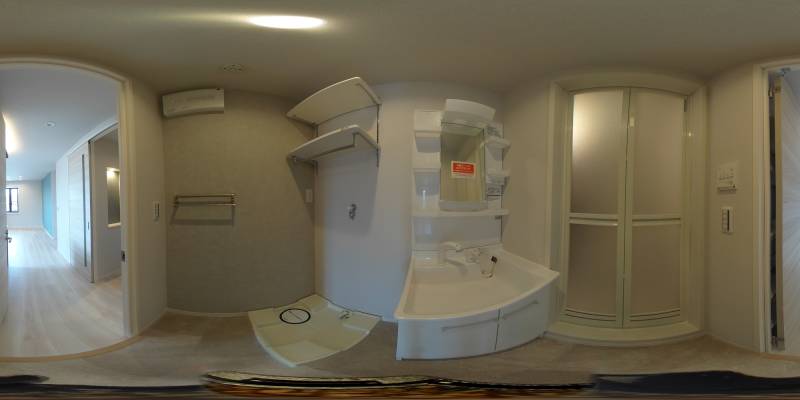 パノラマ画像洗面所