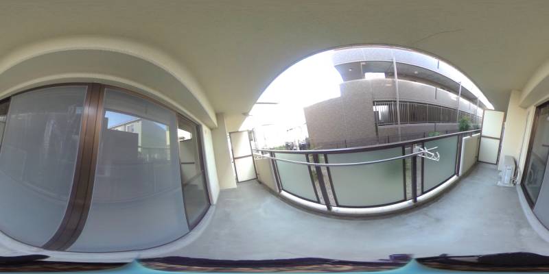 パノラマ画像バルコニー