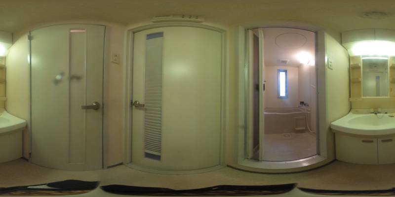 パノラマ画像洗面所