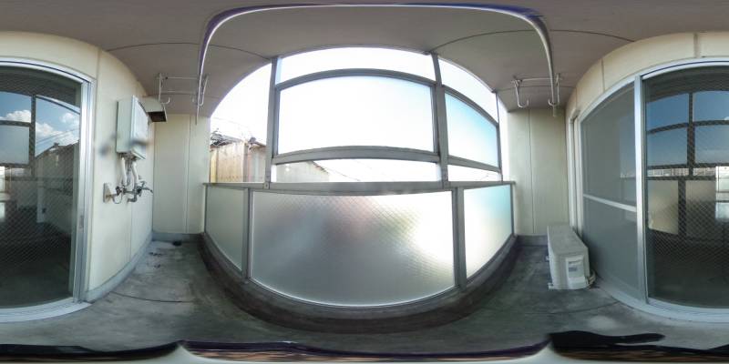 パノラマ画像バルコニー