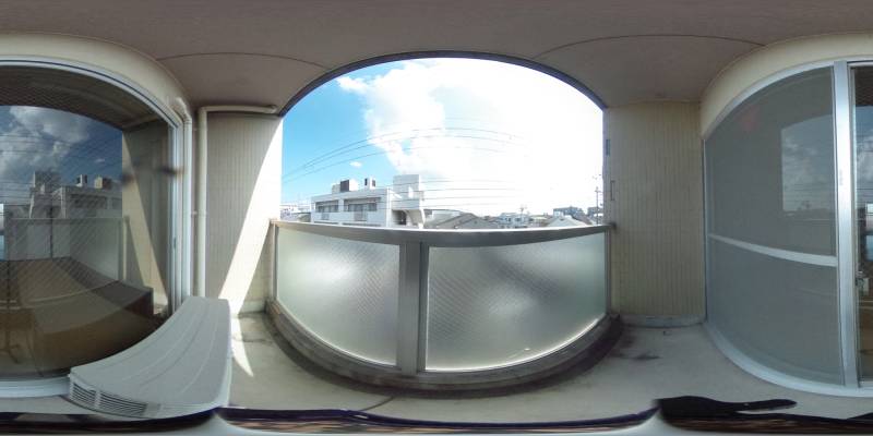 パノラマ画像バルコニー