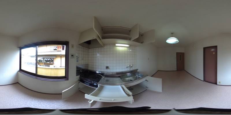 パノラマ画像キッチン