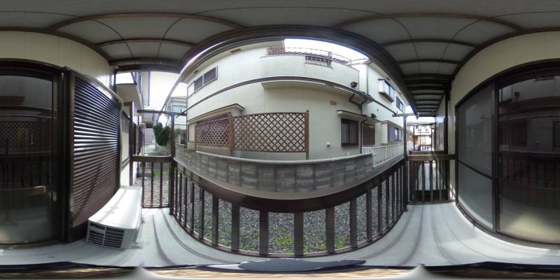 パノラマ画像バルコニー