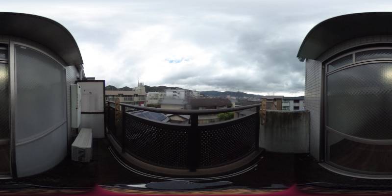 パノラマ画像バルコニー