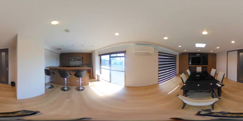 パノラマ画像リビング