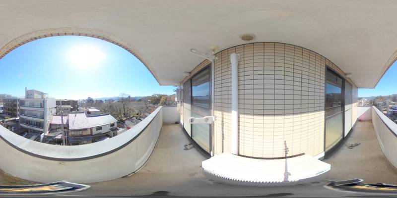 パノラマ画像バルコニー