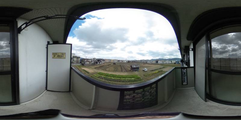 パノラマ画像バルコニー